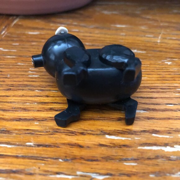 Fisher Price Little People- Black Pig with Ears Lady Blue Body, Man Movable Arms - Picture 6 of 9